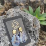 Orecchini blu e azzurro