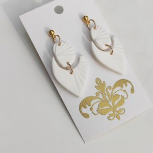 Orecchini in fimo bianco